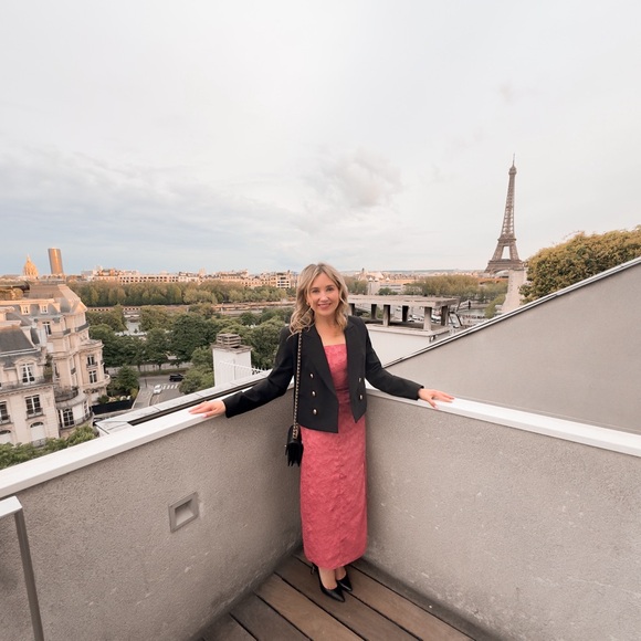 Pink midi dress - Picture 2 of 4